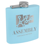 Powder Coated Stainless Steel 6 oz. Flask | 13 COLORS