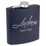 Powder Coated Stainless Steel 6 oz. Flask | 13 COLORS
