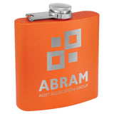Powder Coated Stainless Steel 6 oz. Flask | 13 COLORS