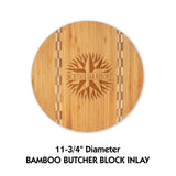 All Natural Bamboo with Butcher Block Inlay Cutting Boards | 6 SIZES