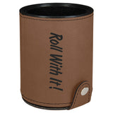 Customizable Leatherette Dice Cup Sets | 7 COLORS