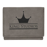 Customizable Leatherette Trifold 7 Slot Wallet | 7 COLORS