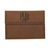 Customizable Leatherette Hard Business Card Holder Case | 10 COLORS