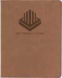 Customizable Leatherette 9" x 12" Portfolio with Paper Pad | 11 COLORS