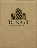 Customizable Leatherette 7" x 9" Portfolio with Paper Pad | 11 COLORS