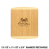 All Natural Two-Tone Bamboo Cutting Boards and Cheese Cutter | 3 SIZES