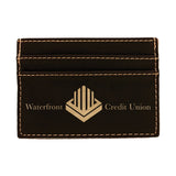 Customizable Leatherette Clip On 2 Slot Wallet | 7 COLORS