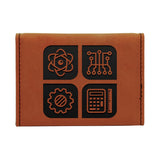 Customizable Leatherette Hard Business Card Holder Case | 10 COLORS