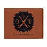 Customizable Leatherette Bifold 6 Slot Wallet | 7 COLORS