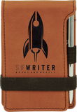 Customizable Leatherette Mini Note Pads with Pen | 11 COLORS