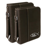 Leatherette Zipper Bible Book Cover 2 SIZES | Personalized and Engraved