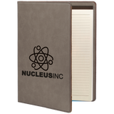 Customizable Leatherette 9" x 12" Portfolio with Paper Pad | 11 COLORS