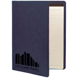 Customizable Leatherette 9" x 12" Portfolio with Paper Pad | 11 COLORS