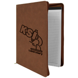 Customizable Leatherette 9" x 12" Portfolio with Zipper and Paper Pad | 11 COLORS