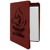 Customizable Leatherette 9" x 12" Portfolio with Zipper and Paper Pad | 11 COLORS