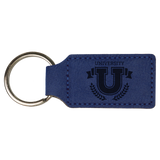 Customizable Leather Key Chain - Rectangle / Oval | 11 Colors Available