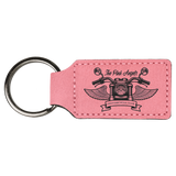 Customizable Leather Key Chain - Rectangle / Oval | 11 Colors Available