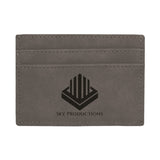 Customizable Leatherette Clip On 2 Slot Wallet | 7 COLORS