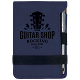 Customizable Leatherette Mini Note Pads with Pen | 11 COLORS