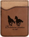 Customizable Leatherette Cell Phone Wallet Card Case | 11 COLORS