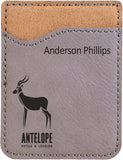 Customizable Leatherette Cell Phone Wallet Card Case | 11 COLORS