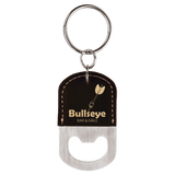 Customizable Leather Key Chain Bottle Opener - Squared/Rounded | 11 Colors Available