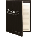 Customizable Leatherette 9" x 12" Portfolio with Paper Pad | 11 COLORS