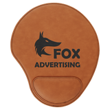 Leatherette Mouse Pads with wrist cushion | 10 COLORS