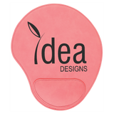 Leatherette Mouse Pads with wrist cushion | 10 COLORS