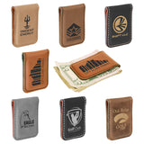 Customizable Leatherette Money Clips | 6 COLORS