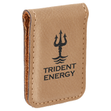 Customizable Leatherette Money Clips | 6 COLORS
