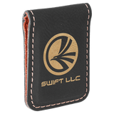 Customizable Leatherette Money Clips | 6 COLORS