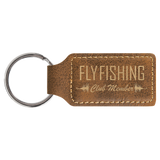 Customizable Leather Key Chain - Rectangle / Oval | 11 Colors Available