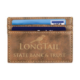 Customizable Leatherette Clip On 2 Slot Wallet | 7 COLORS