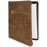 Customizable Leatherette 9" x 12" Portfolio with Zipper and Paper Pad | 11 COLORS
