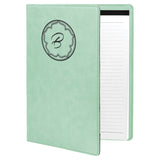 Customizable Leatherette 7" x 9" Portfolio with Paper Pad | 11 COLORS