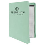 Customizable Leatherette 9" x 12" Portfolio with Zipper and Paper Pad | 11 COLORS