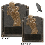 Legends of Fame Series Antique Gold Resin Plate Plaques  | 2 SIZES | 45 STYLES
