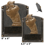 Legends of Fame Series Antique Gold Resin Plate Plaques  | 2 SIZES | 45 STYLES