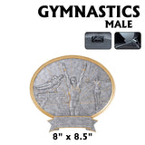 Legend Series Silver and Gold Oval Sport Resin Plates  | 2 SIZES
