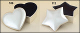 Airflyte Matte Silver Jewelry Boxes with Dark blue felt lining | 2 SHAPES