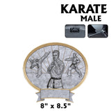 Legend Series Silver and Gold Oval Sport Resin Plates  | 2 SIZES