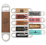 Leatherette Stainless Speed Bar Bottle Openers