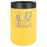 Polar Camel Insulated Beverage Holder for 12/16 oz Cans and Bottles | Yellow