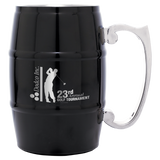 17 oz. Stainless Steel Barrel Shaped Mug with Handle | 4 COLORS