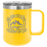 15 oz. Polar Camel Insulated Mug with Slider Lid | Yellow