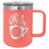 15 oz. Polar Camel Insulated Mug with Slider Lid | Coral