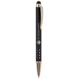 Customizable Ballpoint Pens with Device Stylus and Silver Accents | 6 COLORS