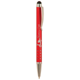 Customizable Ballpoint Pens with Device Stylus and Silver Accents | 6 COLORS