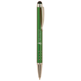 Customizable Ballpoint Pens with Device Stylus and Silver Accents | 6 COLORS